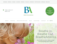 Tablet Screenshot of breatheamerica.com